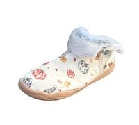 Botas de Goma Nueva Navidad Estampadas Europeas Y América Grandes Tallas Calientes Botas Cortas con Terciopelo Botas Cordones Altos, Beige A., 40 EU