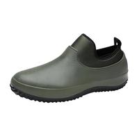 Botas de Goma para Hombre Botas de Lluvia for Hombre, Botas Cortas de Goma Impermeables, cómodas, Antideslizantes, for Trabajo, Chef, Botas de Pesca for Hombre for Clima lluvioso(Green,43)