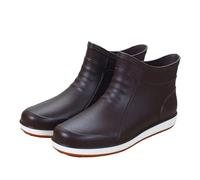 Botas de Goma para Hombre Botas de Lluvia for Hombre, Cortas, for Chef, Cocina, Invierno, for Hombre, hasta el Tobillo, Impermeables(A2 Brown Rain Boots,45)