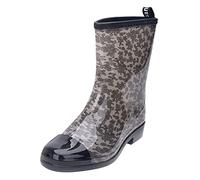 Botas de goma para hombre de media altura, resistentes al agua, monocolor, cómodas, con pies anchos, elásticas, cómodas, antideslizantes, lavables, gris, 39 EU