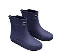 Botas de goma para hombre, extraanchas, exteriores, extraanchas, medias, unisex, para jardinería, agricultura, pesca, chanclas antideslizantes, informales, medias, cortas, cortas, impermeables, azul