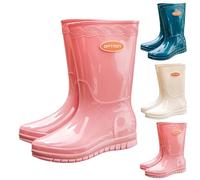 Botas de goma para mujer, medias altas, impermeables, botas de lluvia de verano, zapatos de goma de moda, con suela antideslizante, zapatos de trabajo, cómodas botas de lluvia, transpirables, zapatos