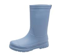 Botas de goma para mujer, medias altas, impermeables, ligeras, antideslizantes, para lluvia, botas de goma, elegantes, modernas, cómodas, transpirables, impermeables, cortas, de goma, azul, 36 EU