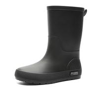 Botas de goma para mujer, medias altas, impermeables, resistentes a la abrasión, antideslizantes, zapatos de lluvia, cómodos, ligeros, zapatos impermeables para días lluviosos, jardín al aire libre