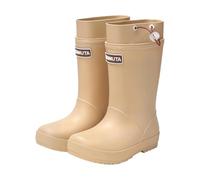 Botas de goma para mujer, medias altas, ligeras, antideslizantes, de goma, beige, 36 EU