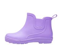 Botas de goma para mujer y botas de goma para mujer, medias altas, antideslizantes, impermeables, botas de lluvia de media altura, cómodas, botas de lluvia, botas altas de jardín, botas de lluvia