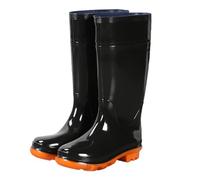 Botas de goma para mujer y hombre, botas y botas de lluvia con cordón y boca elástica, zapatos de goma, parte inferior, zapatos de cocina de aceite, botas de lluvia fáciles de limpiar, perfectas para