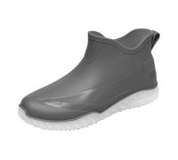 Botas de goma para mujer y hombre, cortadas, impermeables, antideslizantes, para jardín, antideslizantes, para tobillo, botas de goma, botines con plantilla cómoda, zapatos de lluvia para exteriores