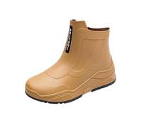 Botas de goma para mujer y hombre, cortadas, impermeables, antideslizantes, para jardín, antideslizantes, para tobillo, botas de goma, botines con plantilla cómoda, zapatos de lluvia para exteriores