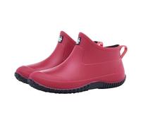 Botas de goma para mujer y hombre, zapatos de lluvia de verano, impermeables, antideslizantes, cómodas, monocolor, suela suave, amortiguación, botas de lluvia para exteriores, barro, jardín, jardín