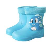 Botas de goma para niños - Botas de goma para niños, ligeras, resistentes a la intemperie, antideslizantes, botas de lluvia para niños y niñas, zapatos de exterior, zapatos altos al tobillo