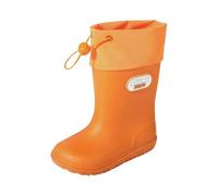 Botas de goma para niños, impermeables, caña media, suela ligera, antideslizantes, para senderismo, camping, botas de lluvia para edades 2 a 11, 01 naranja., 31 EU