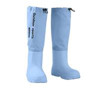 Botas de goma para niños pequeños, botas de lluvia impermeables con reflectores, ligeras botas antideslizantes para niños para días húmedos al aire libre jugando, azul celeste, 33 EU