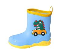 Botas de goma para niños, unisex, antideslizantes, botas de lluvia para niños, transpirables, ligeras, botas de goma para niñas, 33 cortas, botas de lluvia de media altura, impermeables, 2 azul., 30