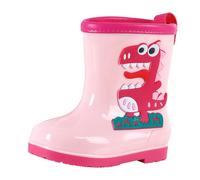 Botas de goma para niños, unisex, antideslizantes, botas de lluvia para niños, transpirables, ligeras, botas de goma para niñas, 33 cortas, botas de lluvia de media altura, impermeables, 5 rojo., 30