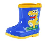 Botas de goma para niños, unisex, antideslizantes, botas de lluvia para niños, transpirables, ligeras, botas de goma para niñas, 33 cortas, botas de lluvia de media altura, impermeables, 5 azul., 26
