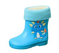 Botas de goma para niños y tobillos, botas de goma impermeables para niños, ligeras, resistentes a la intemperie, antideslizantes, con suela antideslizante, zapatos de lluvia para niños y niñas