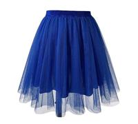 Botas de goma talla 43 para mujer, plisadas, longitud hasta la rodilla, falda tutú, danzar, vestidos con leggins, azul, XL