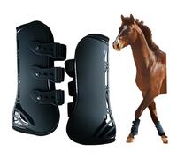 Botas de hielo de caballo, 2 piezas botas de caballo s botas de tendón de salto de caballo conchas botas de caballo con tendón de forro suave que absorbe el tendón de la protección de la protec