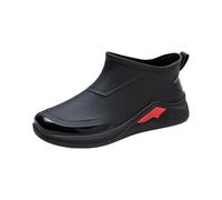 Botas de hombre con plataforma de tacón para hombre y lluvia botas de agua zapatos Top goma zapatos casuales moda al aire libre trabajo pesca coche lavado cocina antideslizante Overshoes Rain zapatos