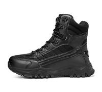 Botas de hombre tácticas antideslizantes botas de nieve para hombre de senderismo, esquí, botas de nieve, botas ortopédicas, botas de invierno, cálidas, botas militares y botas de snowboard, 01 negro
