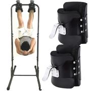 Botas De Inversión Antigravedad, Botas De Gravedad Para Fortalecer El Core, Con Estructura De Acero Sólido, Botas Para Hacer El Pino, Ganchos Para Barra De Abdominales Para Aliviar El Dolor(Black)