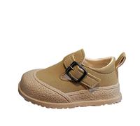 Botas de invierno a prueba de agua planas para mantener el calor, zapatos cómodos para niños, zapatos nativos para niños, talla 3, Khaki, 23 EU