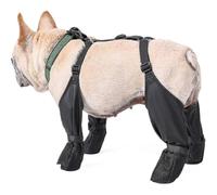 Botas de invierno antideslizantes para perros, botas impermeables con correa auxiliar, zapatos con suela de goma resistente, botines de send
