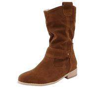 Botas de invierno de tacón alto con cremallera para exteriores, a la moda, clásicas, negras, tacón grueso, malla transpirable, botas frescas, Brown, 38 EU