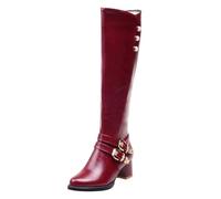 Botas de invierno de vaquero para mujer, de piel, botines negros, color marrón, anchas, botas de invierno, botas de vaquero para exteriores, botas de vaquero de media altura, botas Chelsea elegantes y