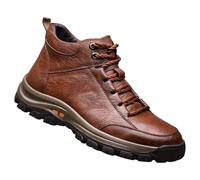 Botas de invierno impermeables para hombre, cálidas, forradas, con cordones, zapatillas deportivas de invierno, antideslizantes, para senderismo, botas de invierno con forro de felpa, cómodas y