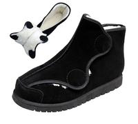 Botas de Invierno para Diabéticos Anchos Ligero Zapatos Hombre y Mujer Caliente Peluche Lana Ajustable Cómodos Botas de Invierno para Pies Hinchados