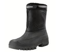 Botas de Invierno para Hombre Knixmax, Botas de Nieve Acolchadas y Cálidas con Antideslizante, Ideales para Senderismo, Trekking, Escalada, Jardinería, Pesca, y , Soporte de Tobillo y Forro Peludo