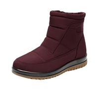 Botas de invierno para mujer, cálidas, antideslizantes, suelas suaves, zapatos de invierno, botas de nieve, cómodas, planas, duraderas, protectoras, zapatos de jardín, al aire libre, snowboard