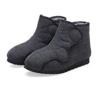 Botas de Invierno para Mujer Diabéticos Extra Anchas Zapatos Forro de Peluche Hombre para Pies Hinchados Women Dark Gray 38