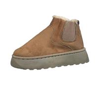 Botas de invierno para mujer Extra Anchas Botines Caña Ancha Biker Montar A Caballo Diseno Moderno Puntera fáciles poner y quitar pies hinchados