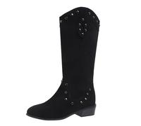 Botas de invierno para mujer marrones - Botas de invierno para mujer 38 zapatos de cuero cómodas botas elegantes botas medievales hasta la rodilla de encaje Botas de mujer con tacón Botas de cuero de