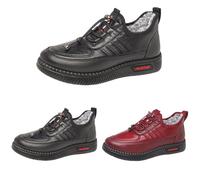 Botas De Invierno Para Mujeres Mayores, Botas De Nieve Caliente Forrado De Piel, Zapatilla De Deporte Antideslizante Para Mujeres, Zapato Aislado De Algodón, Zapatos Cómodos De Cuero Pu Basquette