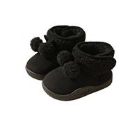 Botas de Invierno para Niñas con Aislamiento Térmico Suela Antideslizante y Diseño Cálido para Exteriores en Climas Fríos Ideales Desde 18 Meses hasta 45 Años (Black, 25 Toddler)