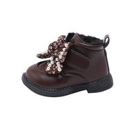 Botas de invierno para niño 36 Water Proof Flat Keep Warm Snow Boots Comfortable Shoes Gummistiefel Kinder, marrón, 25 EU