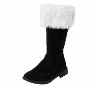 Botas de invierno para parejas, cómodas y casuales, ideales para paseos de vacaciones, zapatos al aire libre, Negro , 39 EU