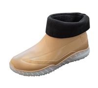 Botas de jardín para hombre, extraanchas, para senderismo, para lluvia, barro, descalzo, botas de equitación, botas de goma, ligeras, medias altas, tobillo, Chelsea, negras, botas de equitación