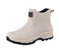 Botas de lluvia al tobillo para hombre, estilo nórdico, minimalistas, impermeables, con suela de goma, calzado moderno para paseos por la ciudad, gris, 39 2/3 EU