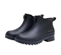Botas de lluvia antideslizantes para mujer, botas cortas para exteriores, botas de jardín para mujer, botas impermeables de goma, cómodas, antideslizantes, botas de equitación, botas cortas de un solo