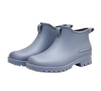 Botas de lluvia antideslizantes para mujer, botas cortas para exteriores, botas de jardín para mujer, botas impermeables de goma, cómodas, antideslizantes, botas de equitación, botas cortas de un solo