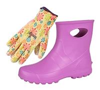 Botas de lluvia Botas de agua de gomaespuma rosas para mujer Garden Lemigo 38 EU / 5 UK