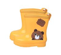 Botas de lluvia cómodas para niños y niños, Amarillo, 33 EU