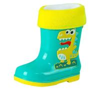 Botas de lluvia cortas para mujer, botas de lluvia sin cordones, botas de jardín, zapatos de goma, verde, 31 EU