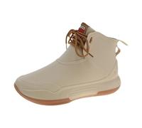 Botas de lluvia cortas para mujer,Zapatos antideslizantes al aire libre para mujeres y hombres,Liso Plataforma plana Slip-On,Pesca Actividades Acuáticas Zapatos,Botas de goma al aire libre, beige, 43