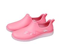 Botas de lluvia de media pantorrilla para mujer, botas de lluvia para hombre, ligeras, sin costuras, zapatos de goma de una sola pieza, zapatos de diseño de pantorrilla extra ancha para días lluviosos